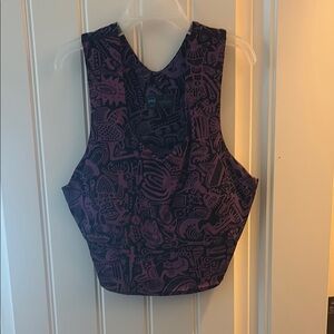 Janji Purple Sleeveless Bustier Tank Top